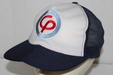 Vintage CONSUMER P Blue Snapback Trucker Hat Cap Made In USA