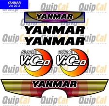 Decals for Yanmar Vio 20, Yanmar Vio 35, Yanmar Vio 50.