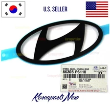 REAR Hatch Symbol Mark Emblem "H"  BLACK COLOR ⭐OEM⭐ Hyundai Santa Fe 2024-2026
