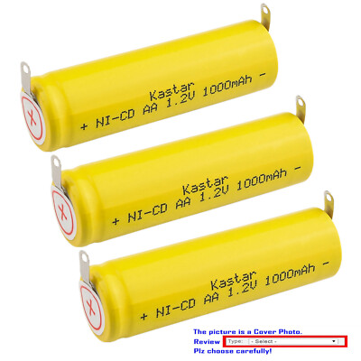 Kastar Ni-CD 1000mAh Battery for Norelco 6616X 6617X 6618X 6843XL 6844XL 6853XL