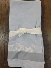 Pottery Barn Airstream Embroidered Cloth  Dinner Napkin Set of 4 Be Here Now 