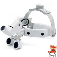 Medizinische Dental Chirurgisch Lupenbrille Lupe mit LED Kopf Licht 3.5X420mm 5W