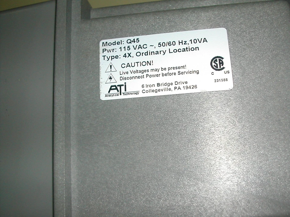 ATI Q45C4 Electrode Conductivity Monitor Used P6 - Image 2 of 2