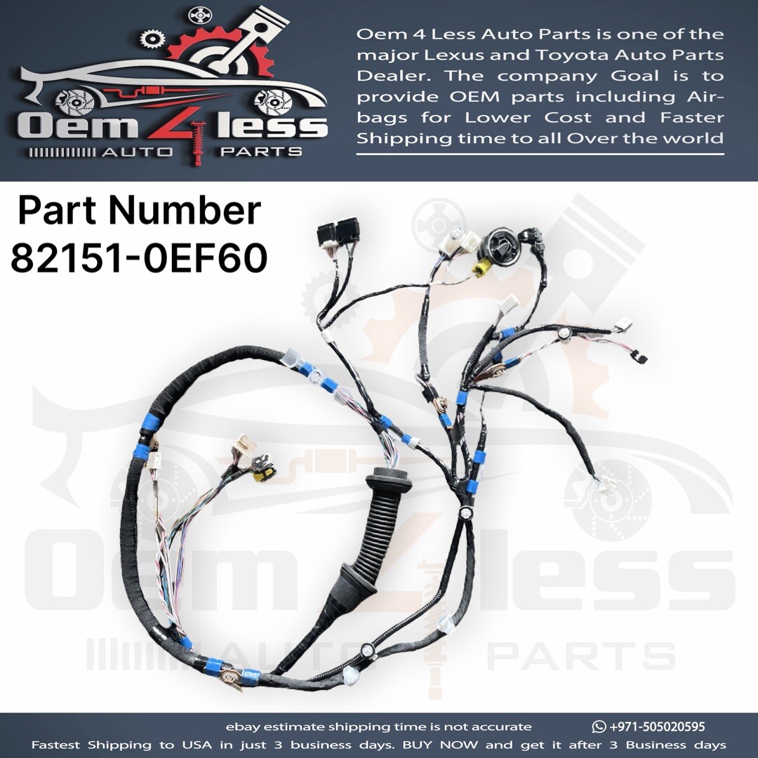 TOYOTA GRAND HIGHLANDER FRONT RIGHT DOOR WIRE HARNESS 82151-0EF60