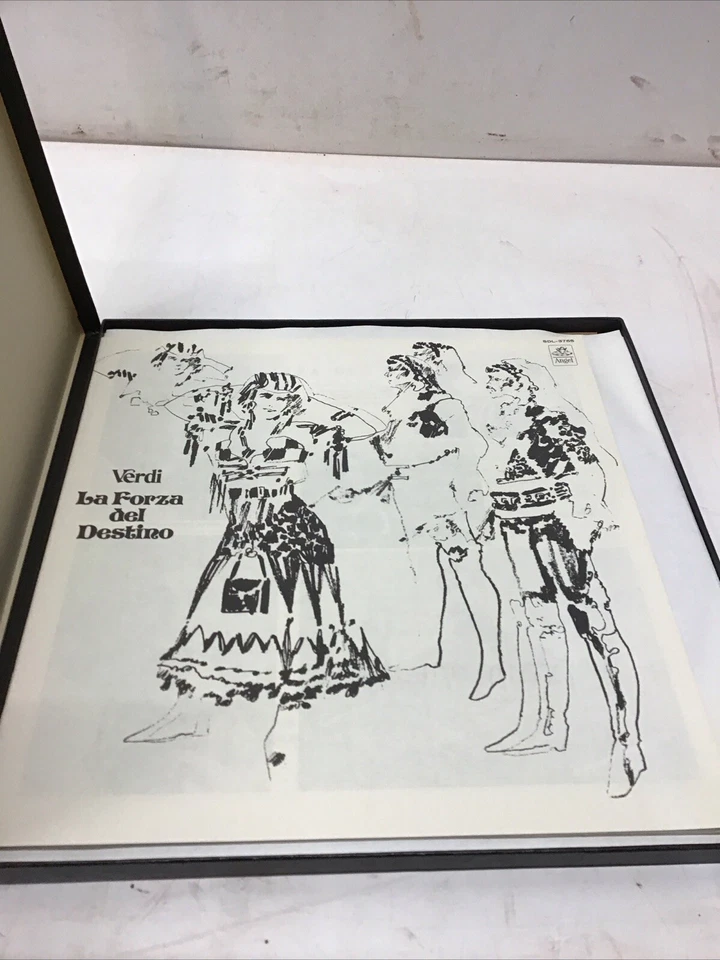 4x LP Box Set, Verdi La Forza Del Destino Angel SDL-3765 W/ 1970 Booklet - Image 4 of 4