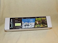 Seaview Brilliant Backgrounds Fish Tank Aquarium Double Sided Background New f