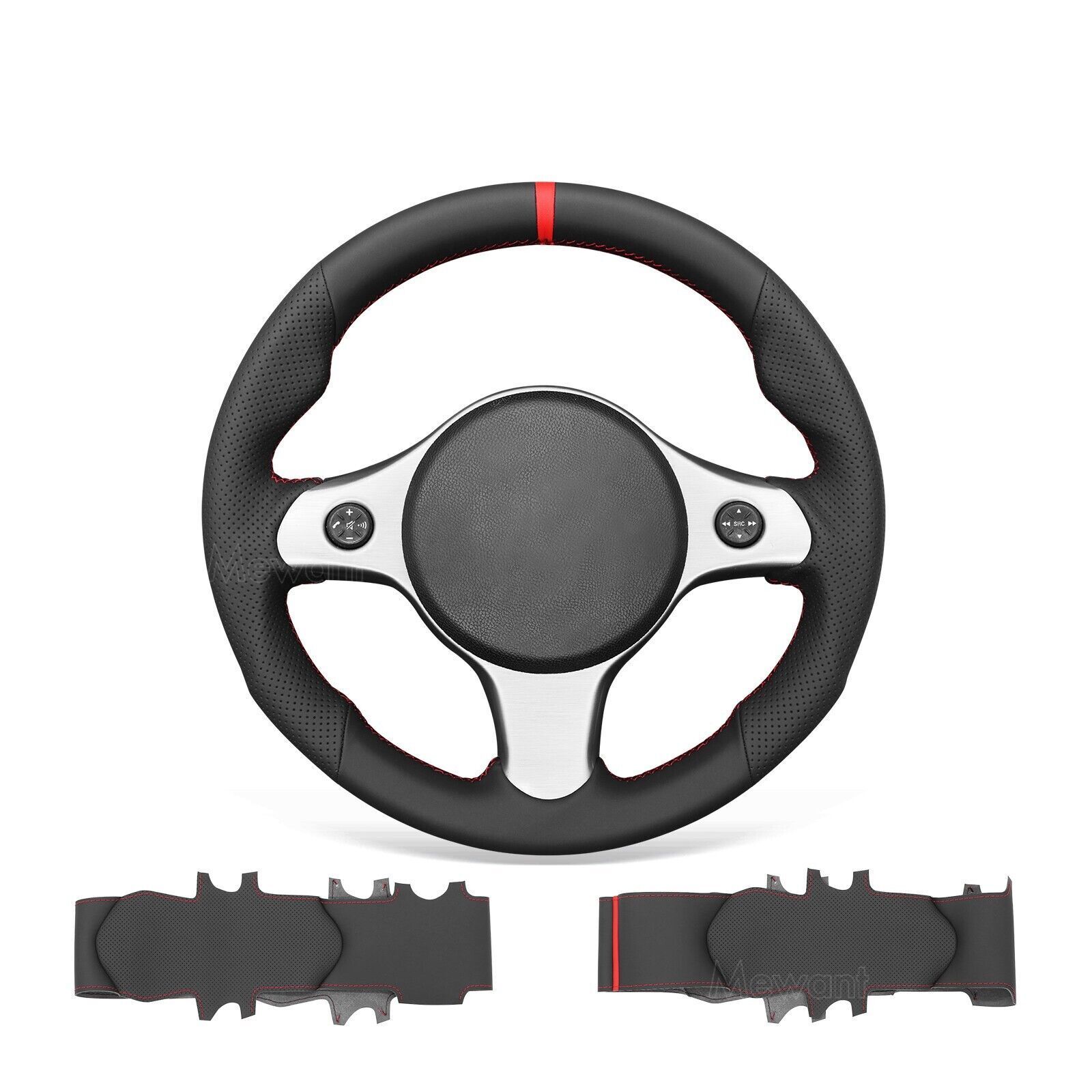 DIY PU Leather Steering Wheel Cover for Alfa Romeo 159 TI Brera 2006 2007-2011