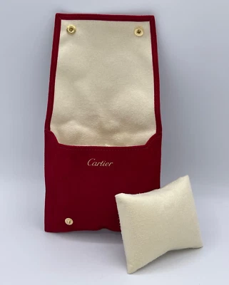 Cartier pochette da viaggio travel box clutch rosso red new