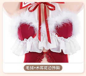 Sexy Lingerie Plush Cute Girl Bodysuits Bowknot Cosplay Sailor Jumpsuit Costumes
