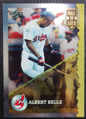1995 Score Pinnacle ALBERT BELLE Cleveland Indians MLB Hall of Gold Card #HG9