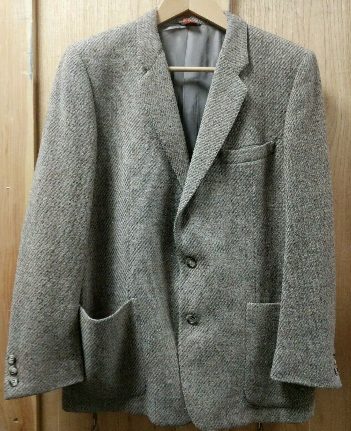 Blazer giacca sportiva italiana Corneliani lana vergine marrone marrone marrone chiaro taglia 44 lotto B