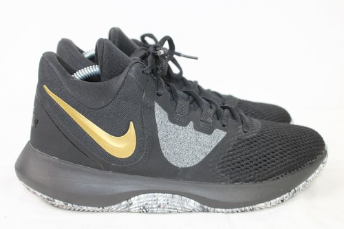 nike air precision ii black metallic gold