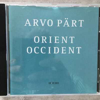 ARVO PÄRT: Orient Occident - Kaljuste (CD ECM 472 080-2 / neu)