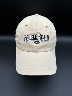 Pebble Beach Golf Course Links~Ahead~PGA PB 1919 Tan Embroidered