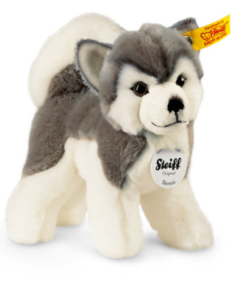 Steiff 'Bernie' Husky Hund - weich kuschelig waschbar Plüschtier Stofftier Welpe - 104985
