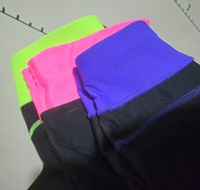 Xersion Women Yoga Pants Size S Fitted High-Rise Stretch Neon Black 3-Pack