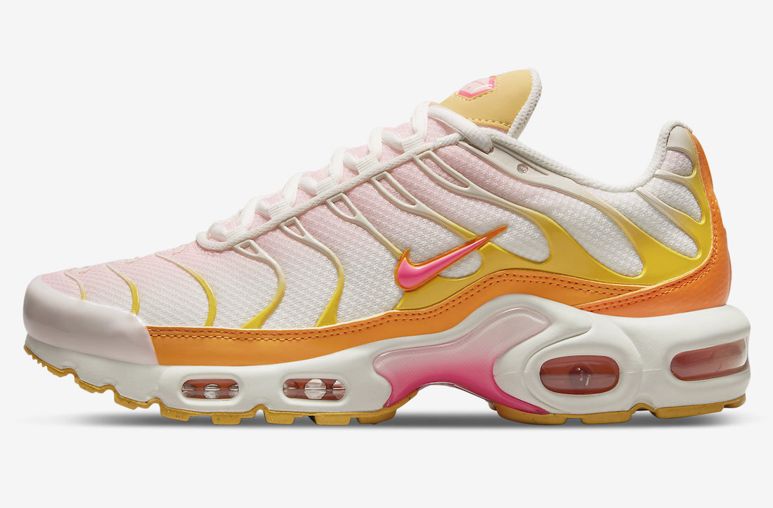 pink white and yellow air max