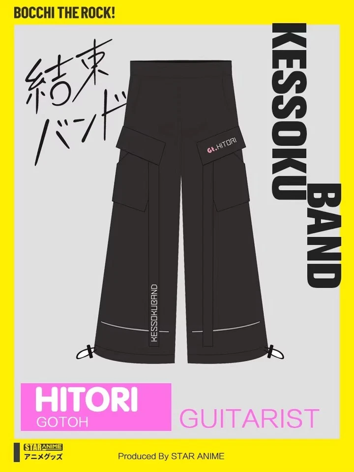 Anime Gotoh Hitori Hoodie Jacket Pants Cosplay Costume Fit For BOCCHI THE ROCK! - Image 4 of 4