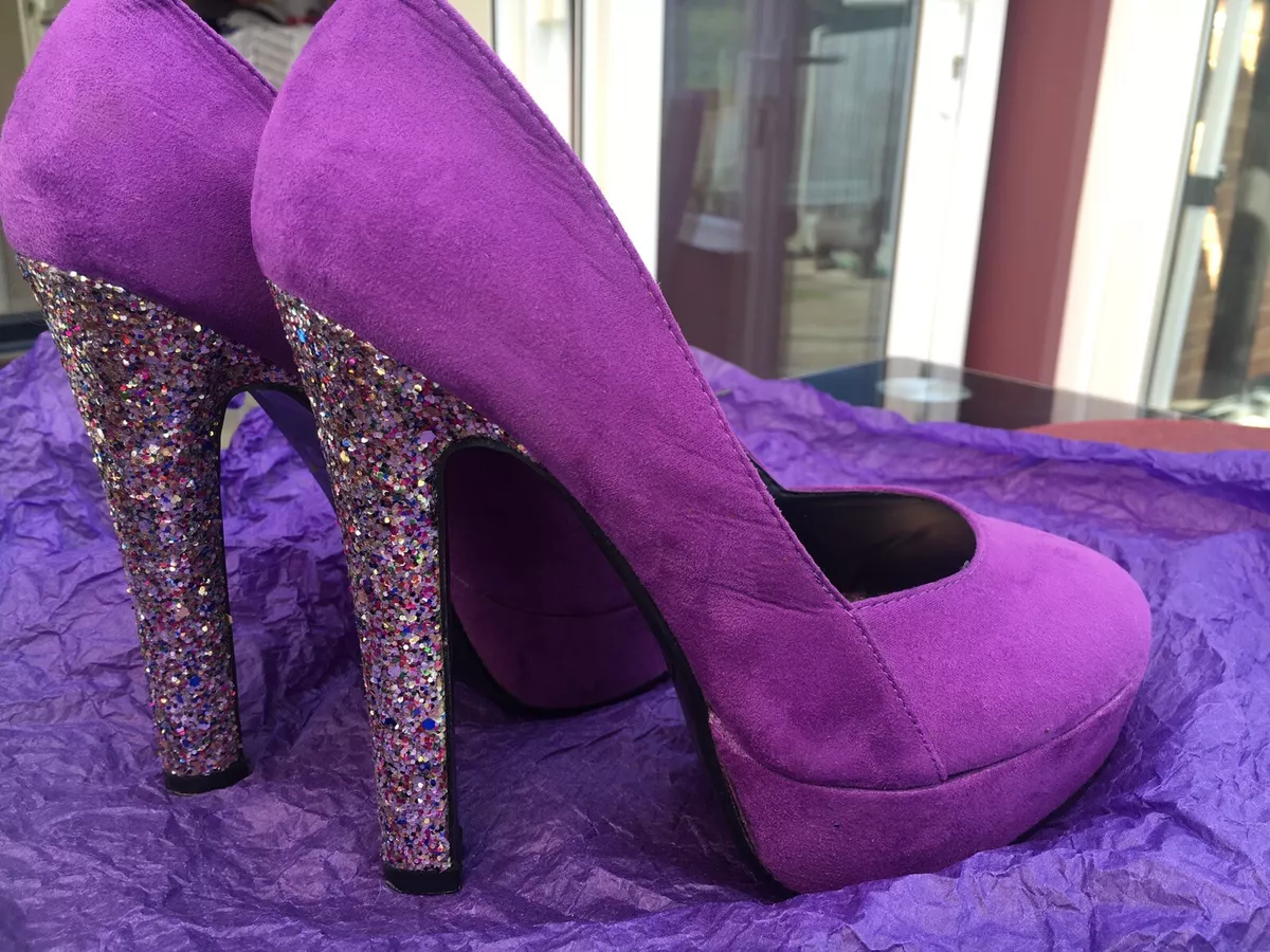 Butterfly Purple High Heels | Butterfly heels, Purple high heels, Butterfly  shoes