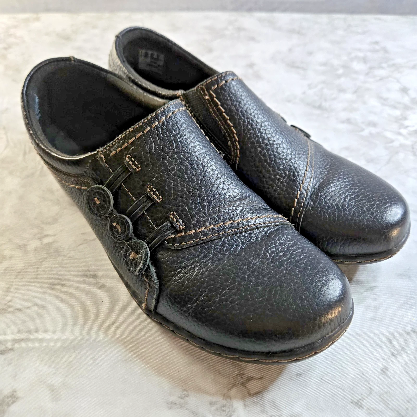 Scarpe mocassini CLARKS "Ashland Effie" donna 8 M in pelle nera