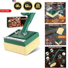 Grill Brush Bristle Free Steam 22 Inch Long BBQ Cleaner Scraper for Grills