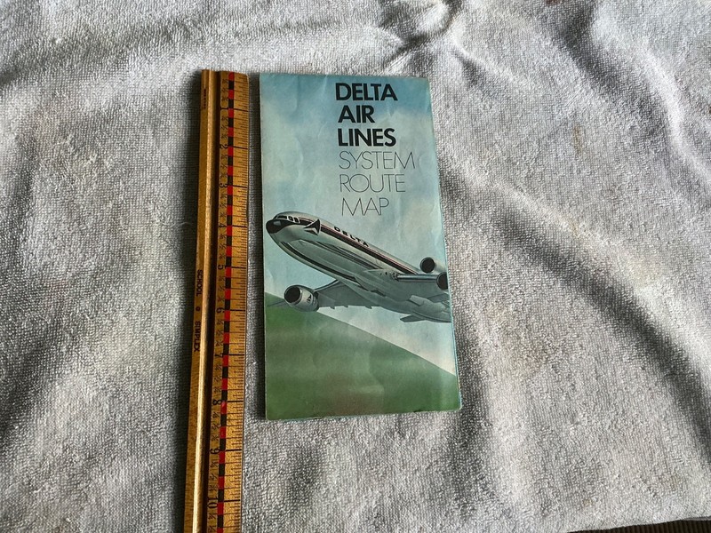 Delta Airlines Route map 1978