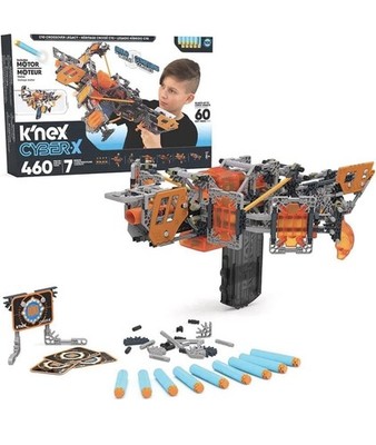 K'NEX Cyber-X C10 Motorized Blaster Gun Building Set 460pcs Models