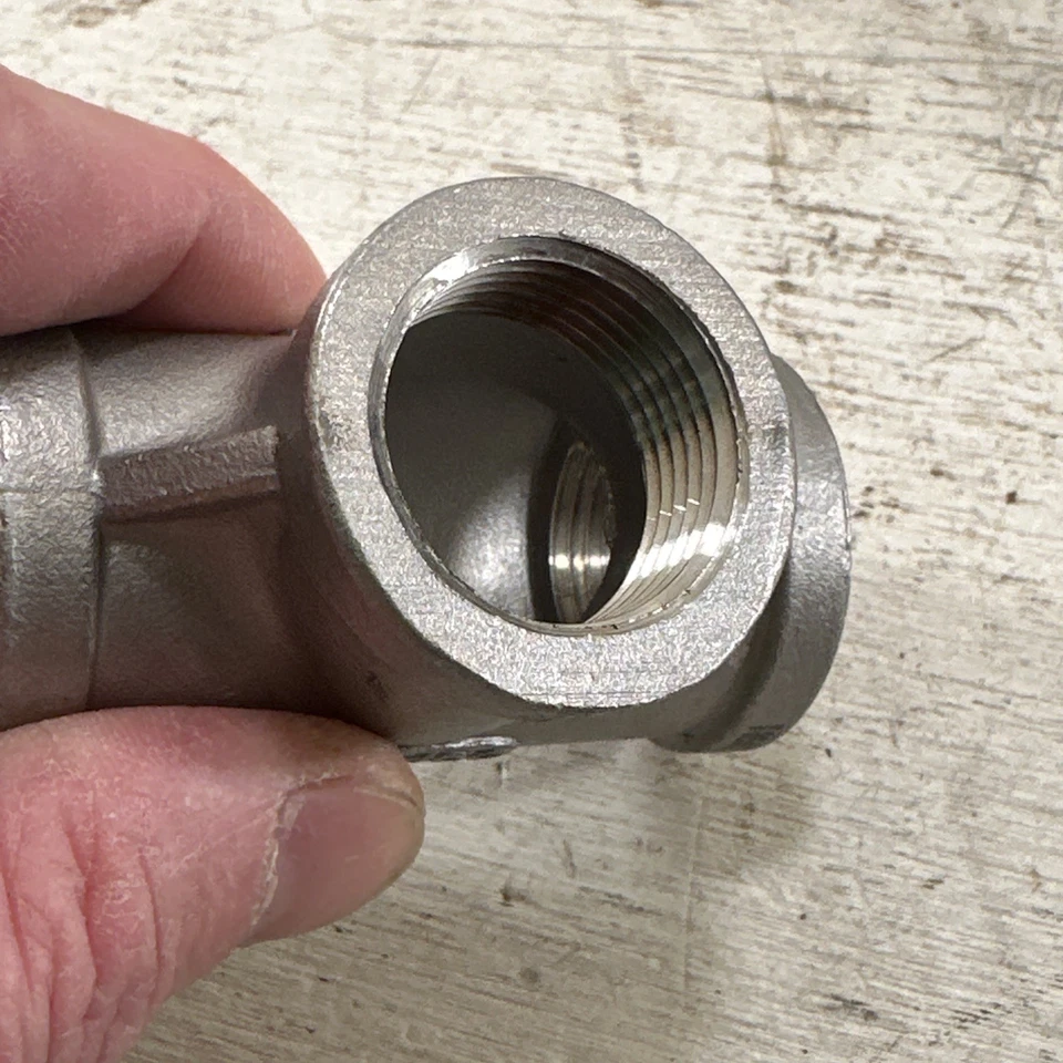 Lot Of 5 New MSI 304 STAINLESS STEEL TEE 3/4" NPT PIPE FITTING YII 150 - Image 3 of 4