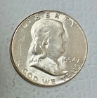 1954 Silver Ben Franklin Half Dollar, Brilliant Uncirculated