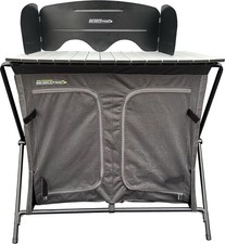 Outdoor Revolution Monza Folding Camping Camp Kitchen Twin Cupboards Windshield