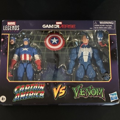 Marvel Legends Hasbro Gamerverse Captain America vs Venom Action