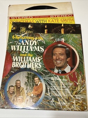 Christmas Record Lot (4) Tested Andy William Kate Smith Rex Hubbard
