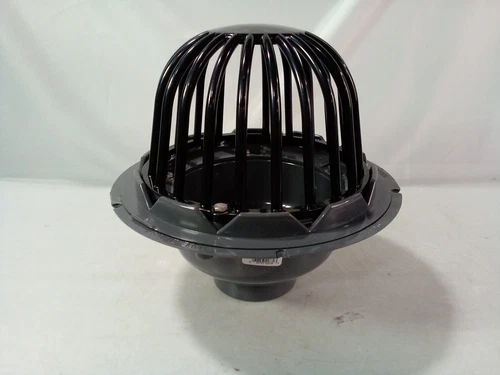 Oatey PROFLO PF42870 3" PVC Roof Drain with Plastic Dome - Black - Picture 1 of 7