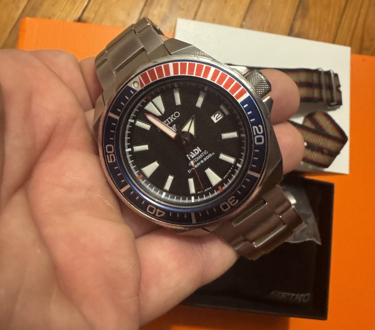 SEIKO Prospex 200M Air Divers Mens Watch PADI Samurai Special 
