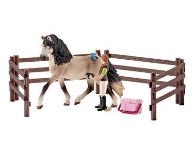 Schleich Spiel Reiterin mit Beigem Pferd 42270, 11teilig 5-12 Jahre *besch.VP