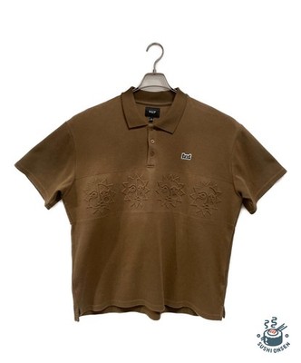 HUF Polo shirt Size: XL Brown Men KN00446