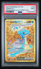 2024 Pokemon Svp En-Sv Black Star Promo #164 Lapras Ex Terapagos Ex PSA 9