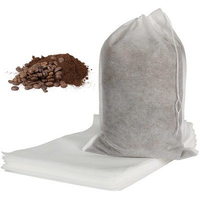 50pcs No Mess Large Cold Brew Bags, 8x12 inch Disposable Coffee Filter Bag Fi...