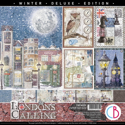 Ciao Bella LONDON's CALLING 12x12 Paper Pad 12/pkg Scrapbook CBPM059