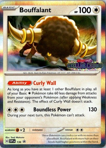 Bouffalant - Promo SV: Scarlet & Violet Promo Cards 136 NM