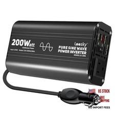 Pure Sine Wave Car Inverter 200 Watt 12V DC to 200W Pure Sine Wave Inverter