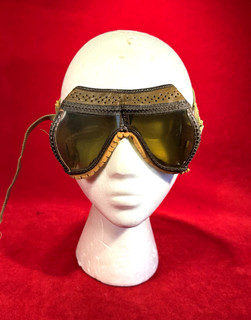 RARE WWII ERA FIGHTER PILOT FLIGHT GOGGLES