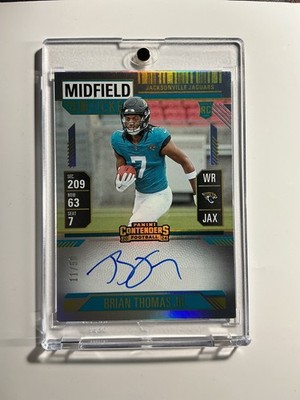 BRIAN THOMAS JR 2024 Panini Contenders Variation Midfield Ticket AUTO 20/50 RC