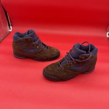 VTG Reebok Hiking Boots Womens Size 9.5 Brown Leather Camping RA407 KRI 26-23490