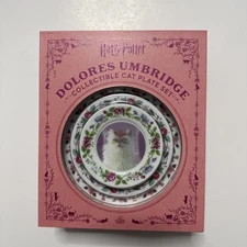 Harry Potter: Dolores Umbridge Collectible Cat Plate Set by Donald Lemke (2024,