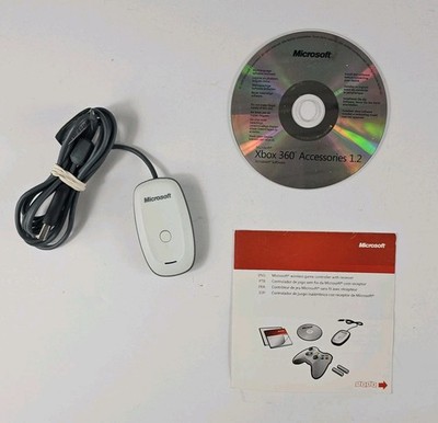 Xbox 360 Wireless Receiver for Windows PC White Microsoft Official USB Adapter