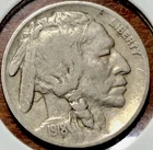 Key Date 1918 S Buffalo Nickel - Very Fine - 5C