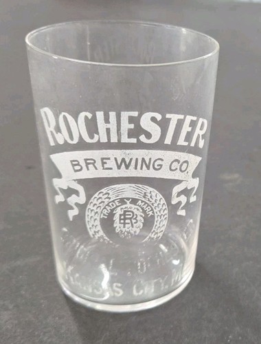 HTF 1895 Rochester Brewing Co Kansas City Mo Clear Shot Glass