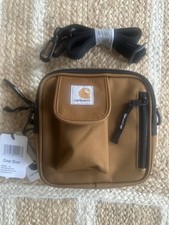 Borsa Carhartt Essentials piccola Hamilton marrone tracolla nuova con etichetta