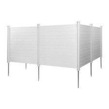 4 Panels Outdoor Privacy Screen, 50 x 50 in Air Conditioner Fence with 27.6